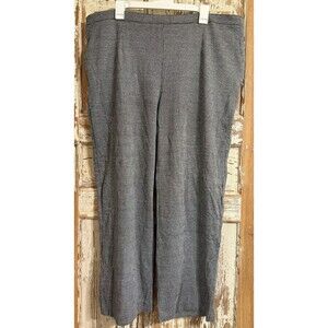 Alfred Dunner Classic Proportioned Short Knit Pants - Sutton Place BLK/WHT - 24W